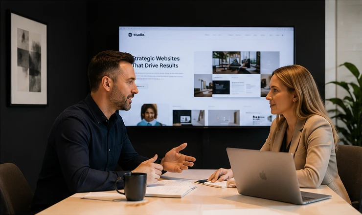 Website strategy consultation for planning a custom WordPress website design project.